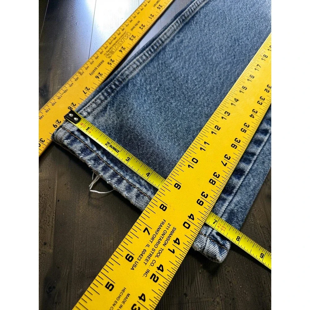 Levis 505 Straight Fit Mens Jeans Blue Medium Wash Denim 33x32 Casual Relaxed